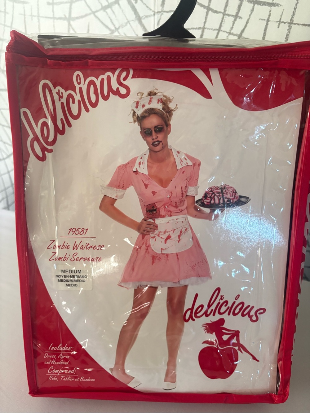 Delicious Zombie Waitress Halloween Costume - Size M (New with Tags)